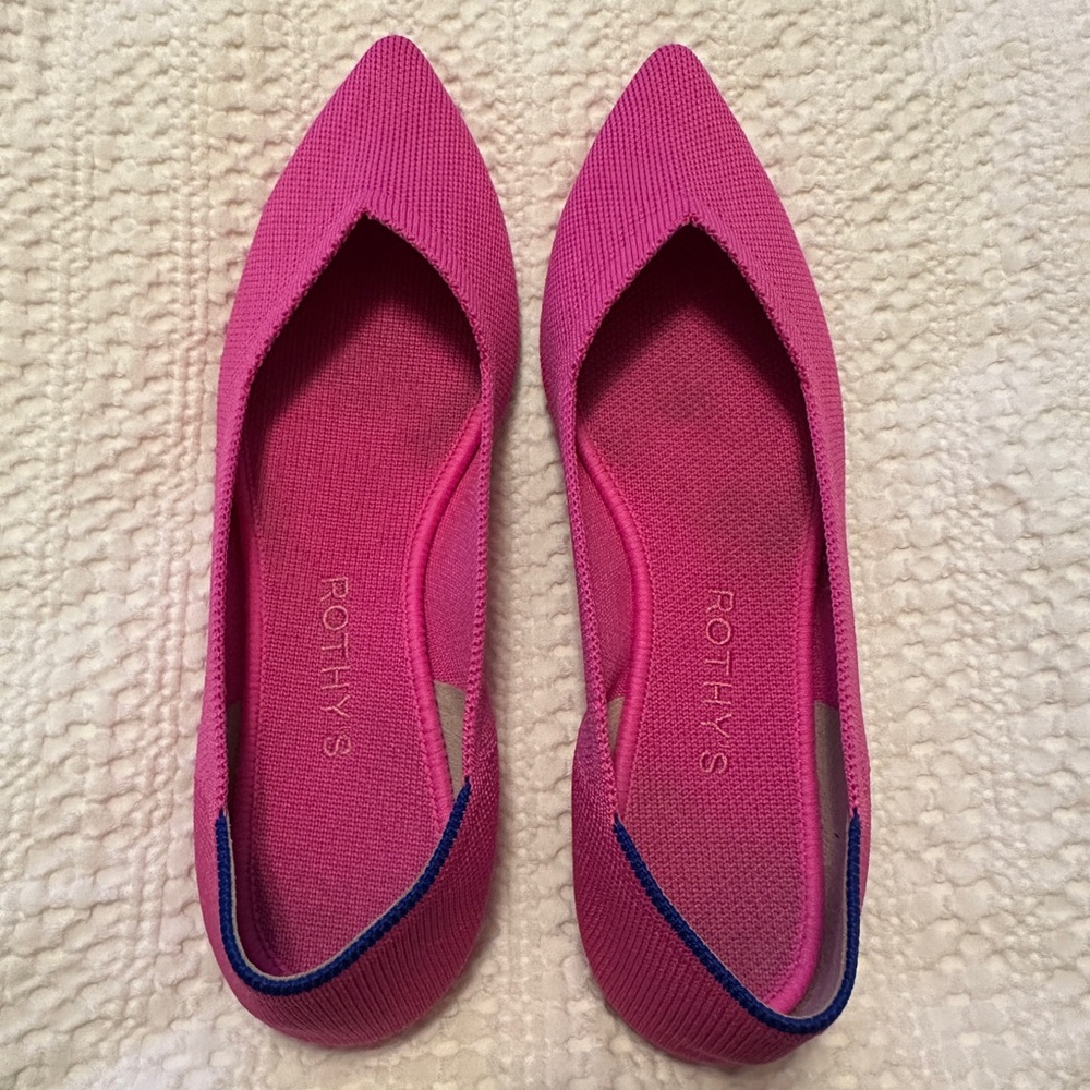 Rothy's Women's The Pointe II size 7.5 Dragon Fruit